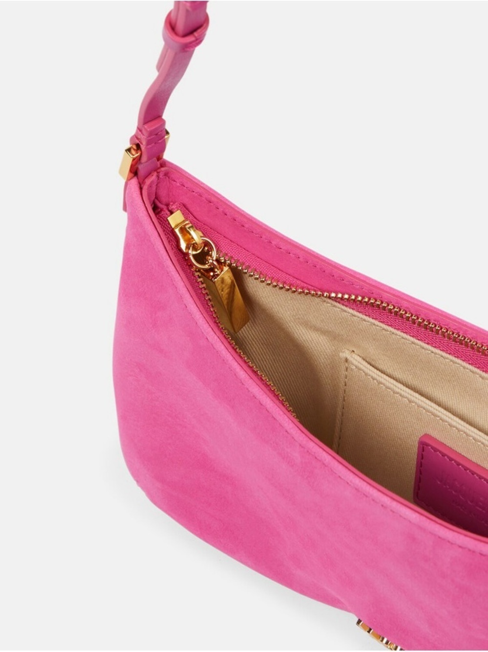 Jacquemus le bisou suede pink Leather Shoulder Bag. NWT AND STICKERS - Picture 3 of 5